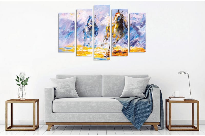 Väggdekor Canvas Målning 5 Delar - Inredning - Tavlor & konst - Canvastavlor