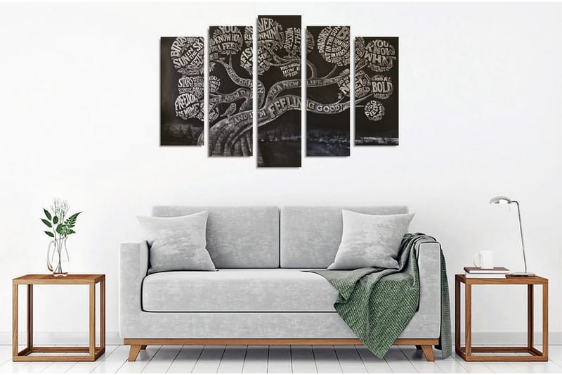 Väggdekor Canvas Målning 5 Delar - Inredning - Tavlor & konst - Canvastavlor