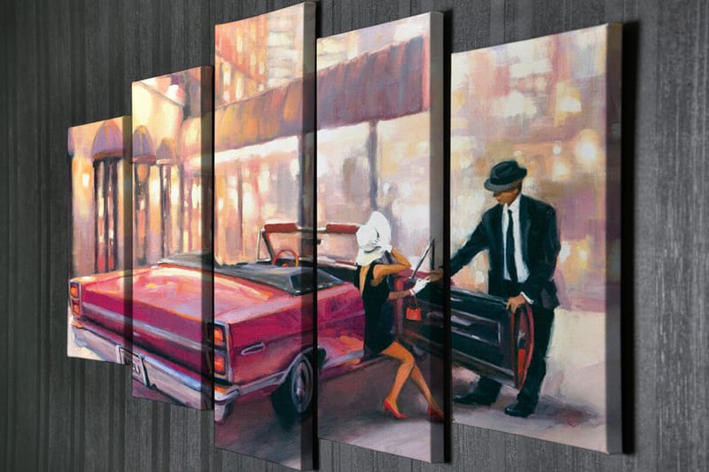 Väggdekor Canvas Målning 5 Delar - Inredning - Tavlor & konst - Canvastavlor