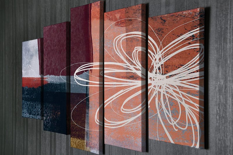 Väggdekor Canvas Målning 5 Delar - Inredning - Tavlor & konst - Canvastavlor