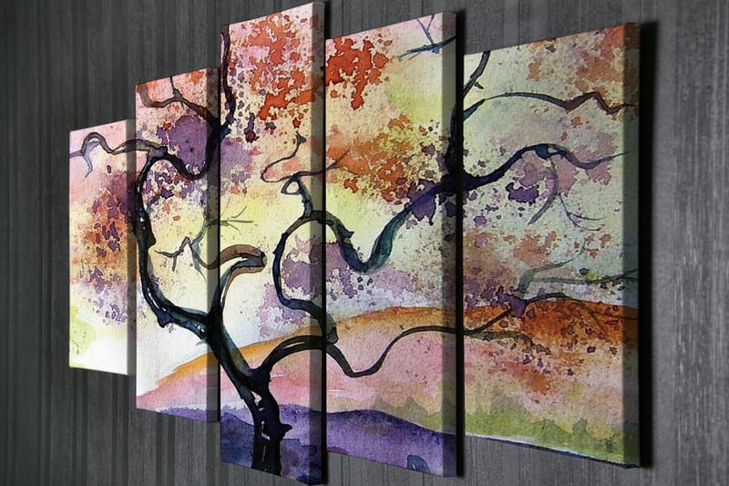 Väggdekor Canvas Målning 5 Delar - Inredning - Tavlor & konst - Canvastavlor