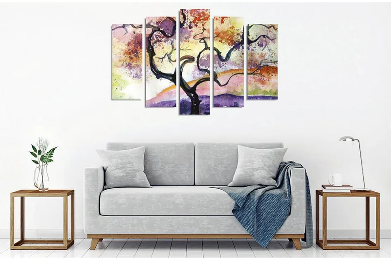 Väggdekor Canvas Målning 5 Delar - Inredning - Tavlor & konst - Canvastavlor