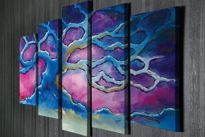 Väggdekor Canvas Målning 5 Delar - Inredning - Tavlor & konst - Canvastavlor