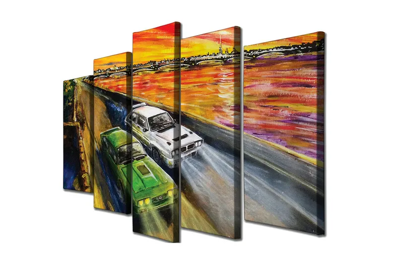 Väggdekor Canvas Målning 5 Delar, undefined