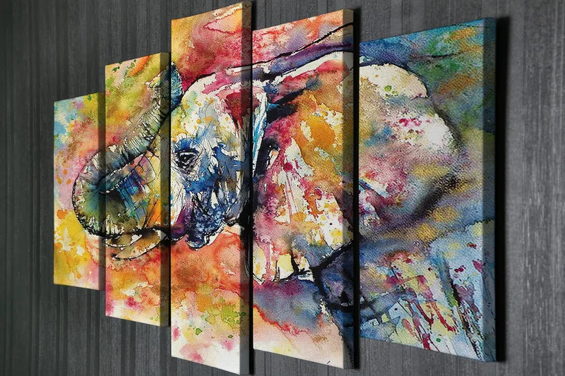 Väggdekor Canvas Målning 5 Delar - Inredning - Tavlor & konst - Canvastavlor