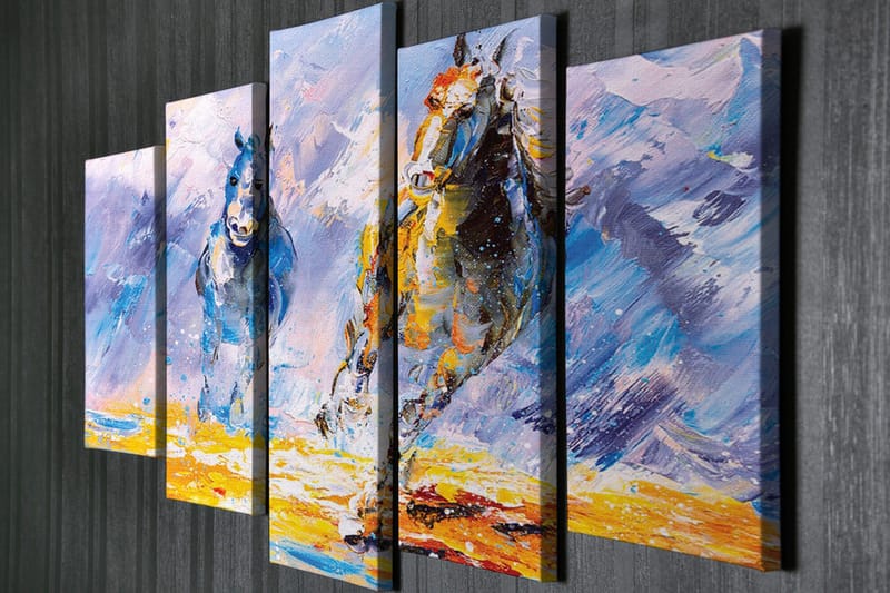 Väggdekor Canvas Målning 5 Delar - Inredning - Tavlor & konst - Canvastavlor