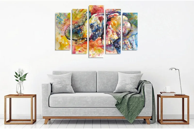 Väggdekor Canvas Målning 5 Delar - Inredning - Tavlor & konst - Canvastavlor