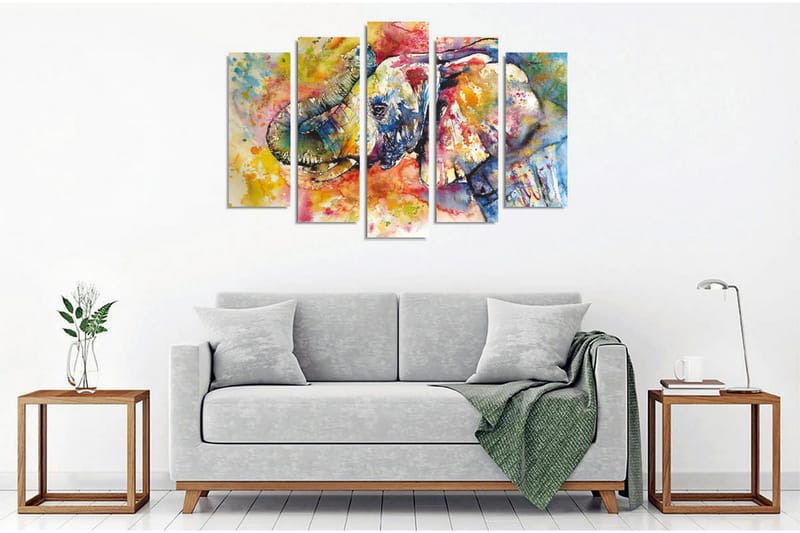 Väggdekor Canvas Målning 5 Delar - Inredning - Tavlor & konst - Canvastavlor