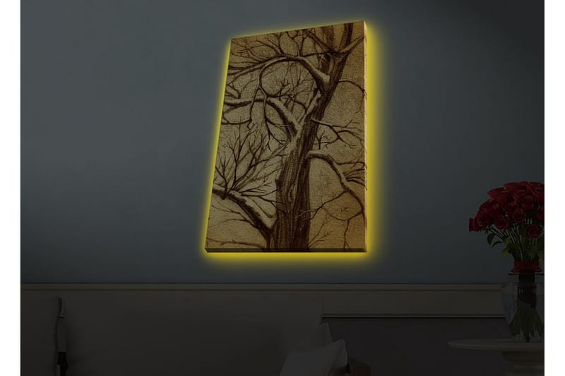 Väggdekor LED-belysning Canvas Målning - Inredning - Tavlor & konst - Canvastavlor