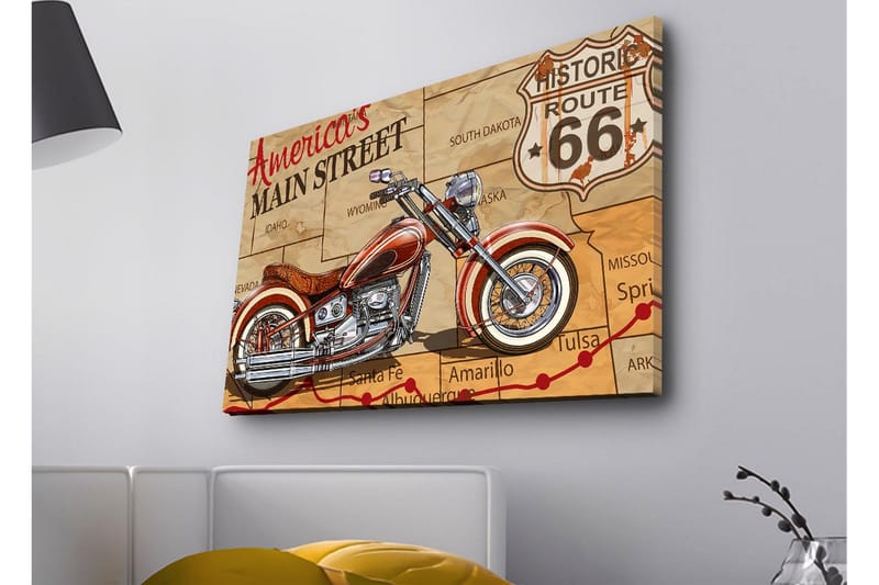 Väggdekor LED-belysning Canvas Målning - Inredning - Tavlor & konst - Canvastavlor