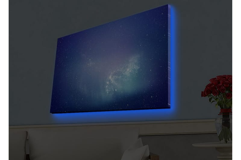 Väggdekor LED-belysning Canvas Målning - Inredning - Tavlor & konst - Canvastavlor