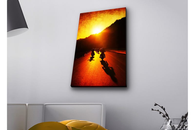 Väggdekor LED-belysning Canvas Målning - Inredning - Tavlor & konst - Canvastavlor