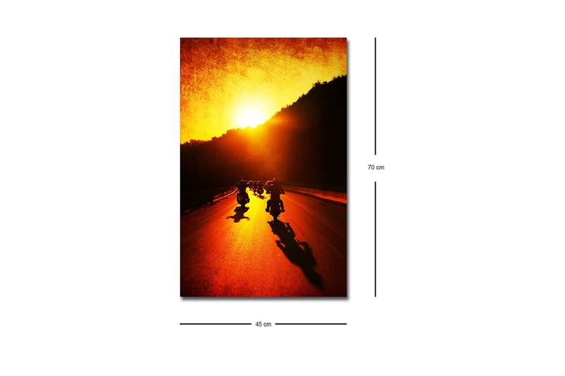 Väggdekor LED-belysning Canvas Målning - Inredning - Tavlor & konst - Canvastavlor