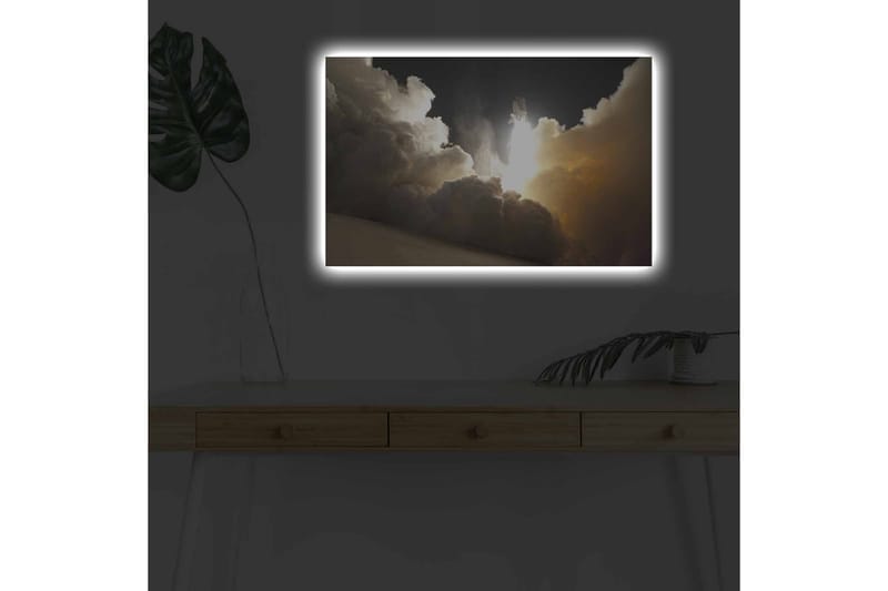 Väggdekor LED-belysning Canvas Målning - Inredning - Tavlor & konst - Canvastavlor