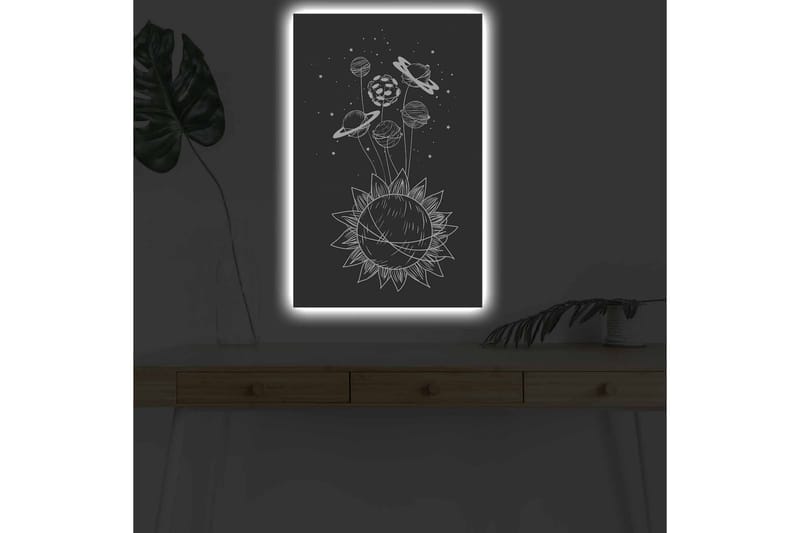 Väggdekor LED-belysning Canvas Målning - Inredning - Tavlor & konst - Canvastavlor