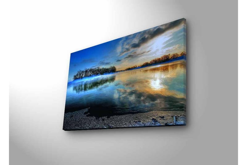 Väggdekor LED-belysning Canvas Målning - Inredning - Tavlor & konst - Canvastavlor