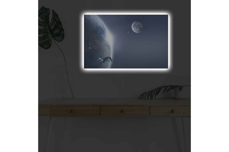 Väggdekor LED-belysning Canvas Målning - Inredning - Tavlor & konst - Canvastavlor