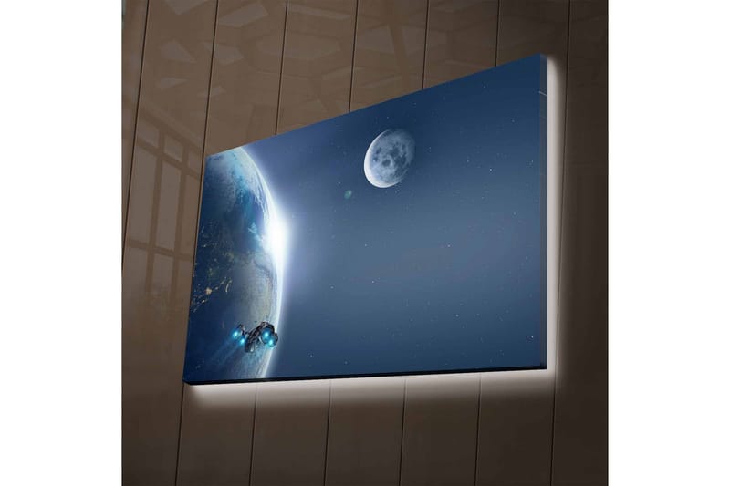 Väggdekor LED-belysning Canvas Målning - Inredning - Tavlor & konst - Canvastavlor