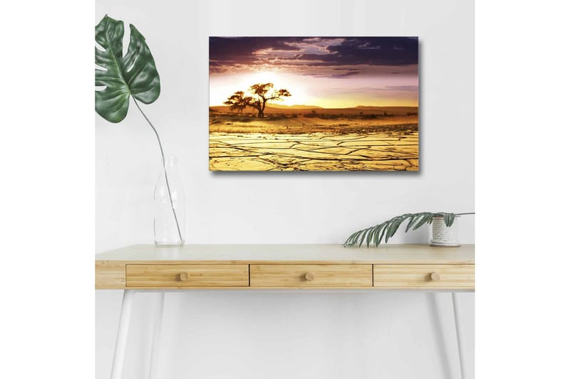 Väggdekor LED-belysning Canvas Målning - Inredning - Tavlor & konst - Canvastavlor