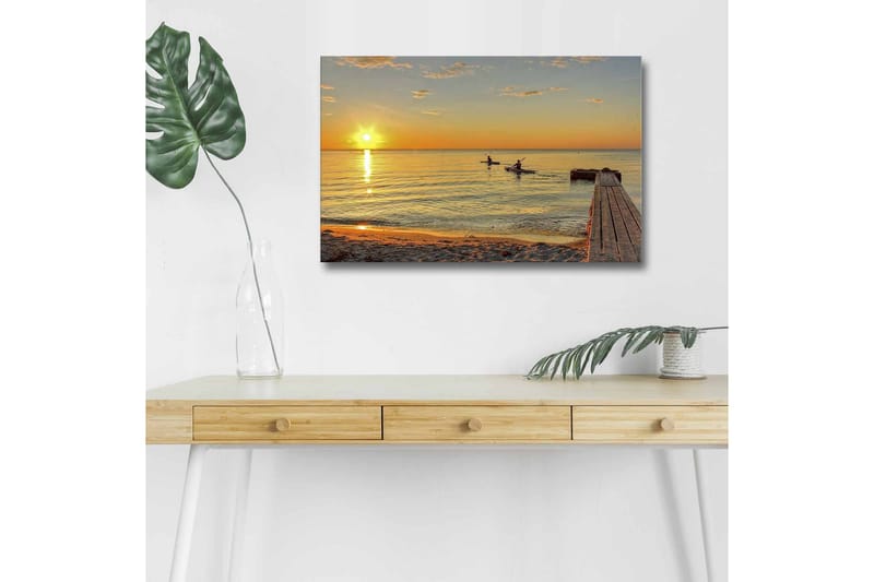 Väggdekor LED-belysning Canvas Målning - Inredning - Tavlor & konst - Canvastavlor