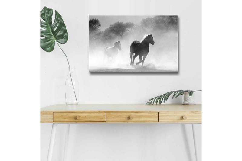 Väggdekor LED-belysning Canvas Målning - Inredning - Tavlor & konst - Canvastavlor