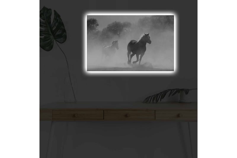 Väggdekor LED-belysning Canvas Målning - Inredning - Tavlor & konst - Canvastavlor