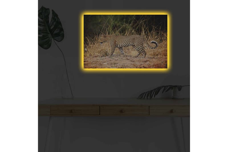 Väggdekor LED-belysning Canvas Målning - Inredning - Tavlor & konst - Canvastavlor