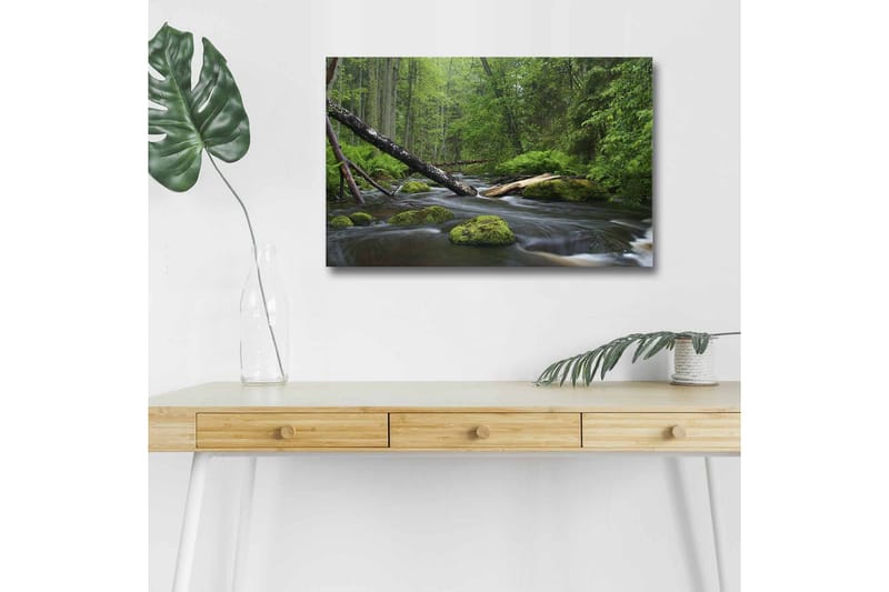 Väggdekor LED-belysning Canvas Målning - Inredning - Tavlor & konst - Canvastavlor