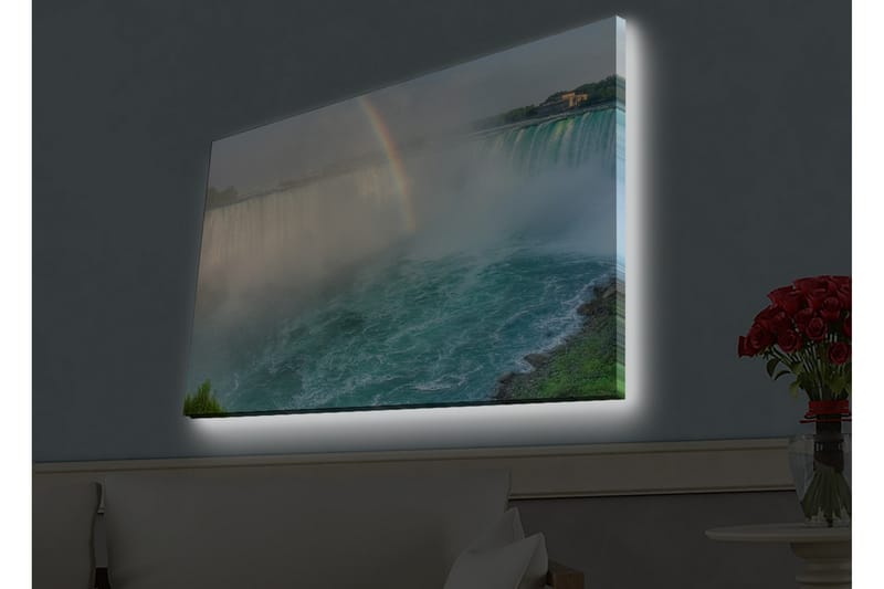 Väggdekor LED-belysning Canvas Målning - Inredning - Tavlor & konst - Canvastavlor