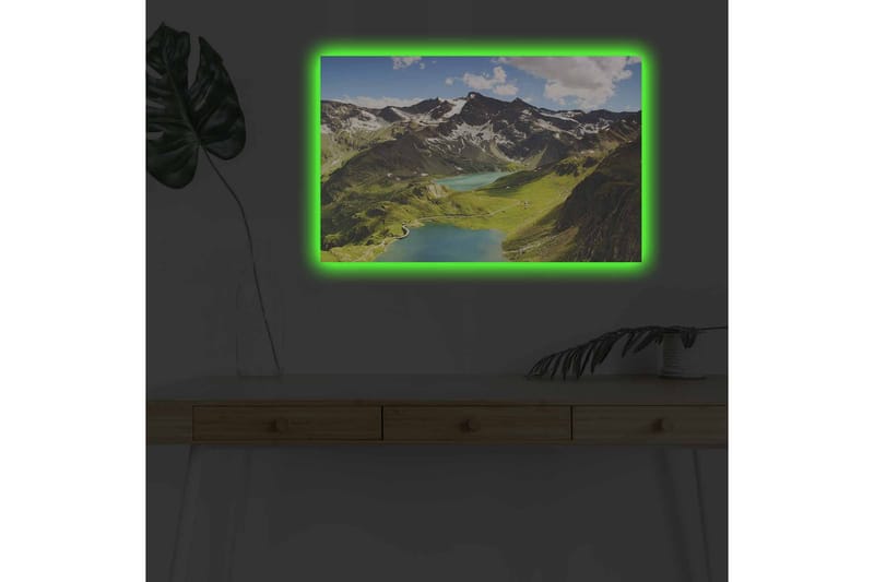 Väggdekor LED-belysning Canvas Målning - Inredning - Tavlor & konst - Canvastavlor