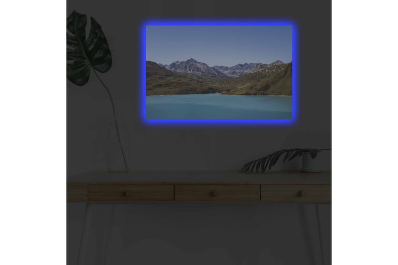 Väggdekor LED-belysning Canvas Målning - Inredning - Tavlor & konst - Canvastavlor