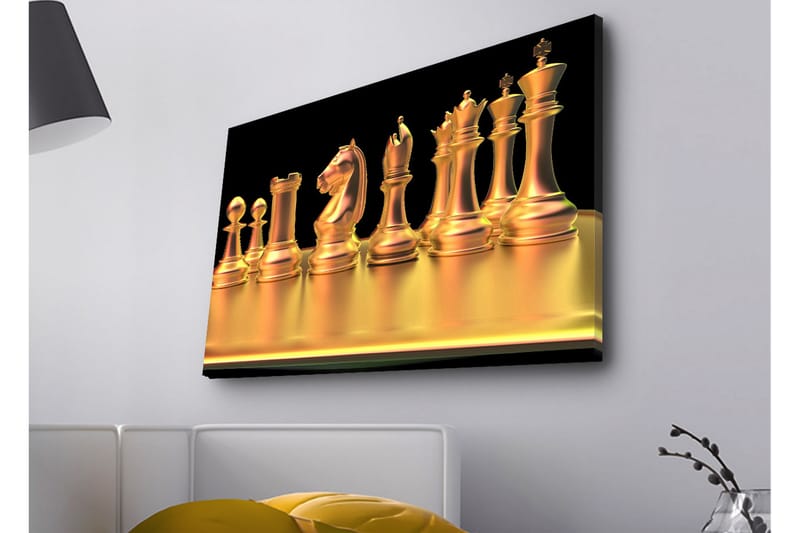 Väggdekor LED-belysning Canvas Målning - Inredning - Tavlor & konst - Canvastavlor