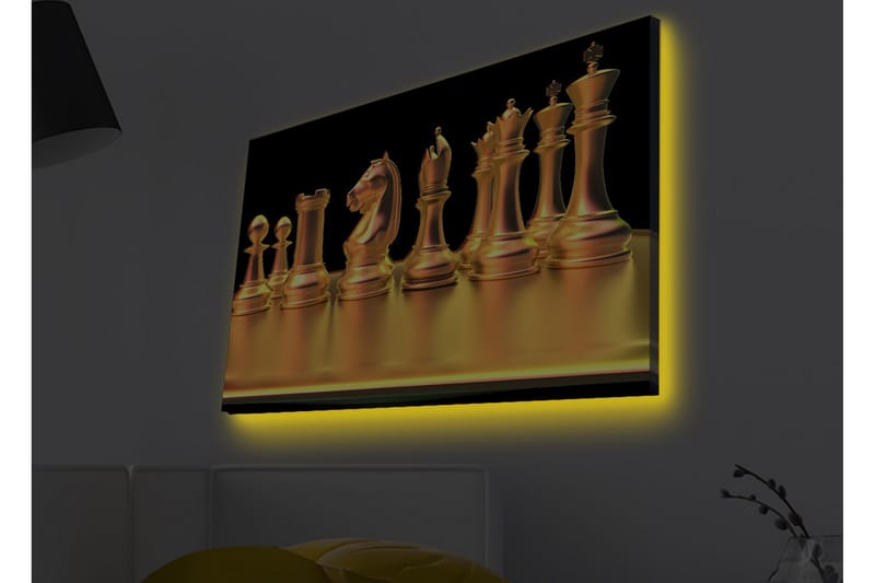 Väggdekor LED-belysning Canvas Målning - Inredning - Tavlor & konst - Canvastavlor