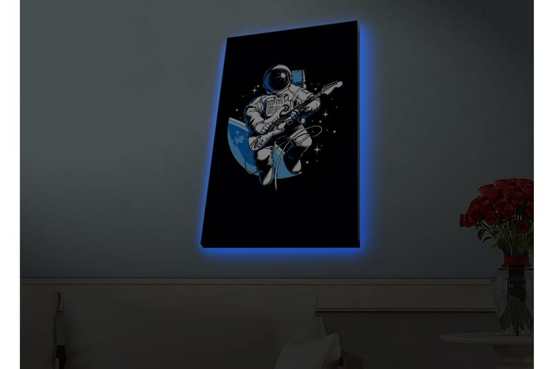 Väggdekor LED-belysning Canvas Målning - Inredning - Tavlor & konst - Canvastavlor