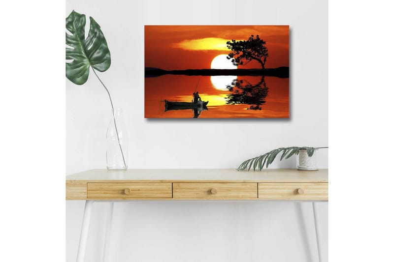 Väggdekor LED-belysning Canvas Målning - Inredning - Tavlor & konst - Canvastavlor