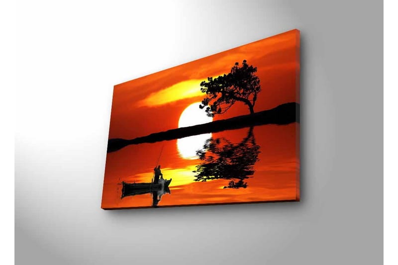 Väggdekor LED-belysning Canvas Målning - Inredning - Tavlor & konst - Canvastavlor
