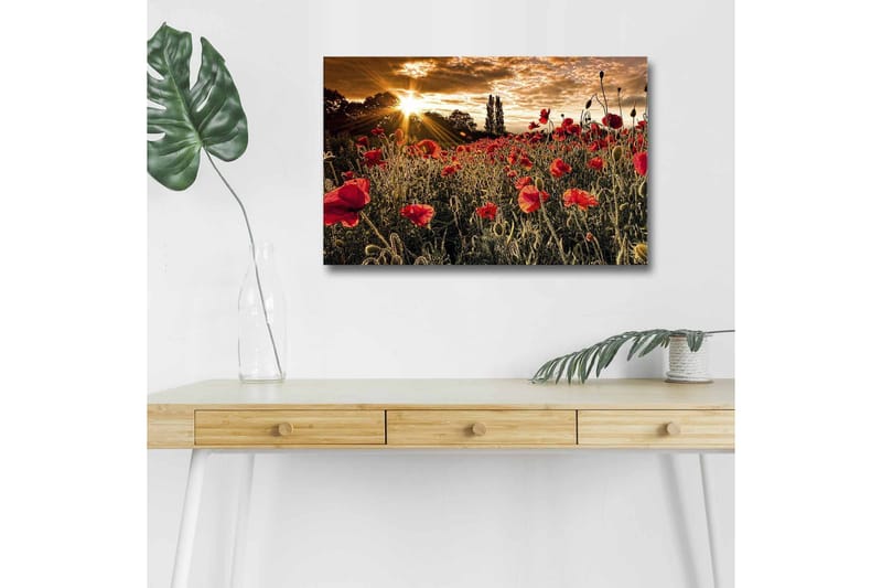 Väggdekor LED-belysning Canvas Målning - Inredning - Tavlor & konst - Canvastavlor