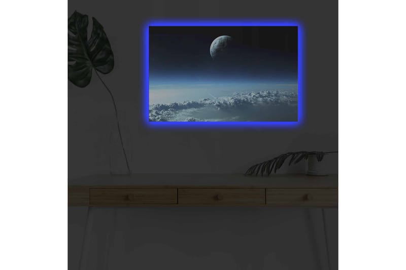 Väggdekor LED-belysning Canvas Målning - Inredning - Tavlor & konst - Canvastavlor