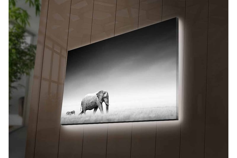 Väggdekor LED-belysning Canvas Målning - Inredning - Tavlor & konst - Canvastavlor