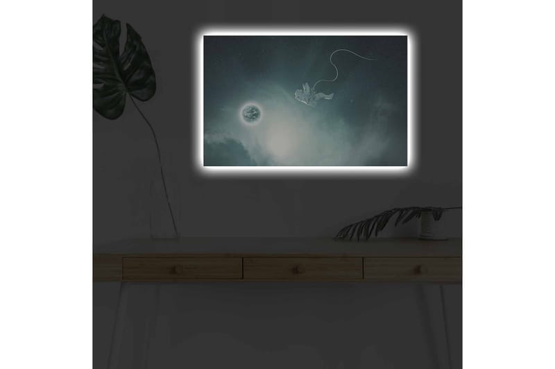 Väggdekor LED-belysning Canvas Målning - Inredning - Tavlor & konst - Canvastavlor
