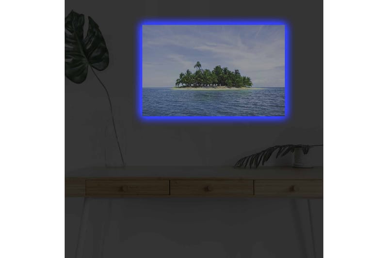 Väggdekor LED-belysning Canvas Målning - Inredning - Tavlor & konst - Canvastavlor