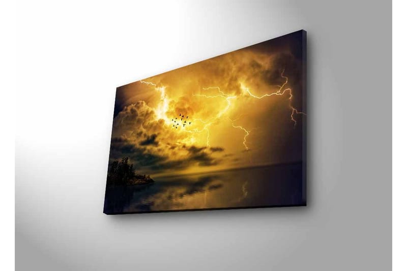 Väggdekor LED-belysning Canvas Målning - Inredning - Tavlor & konst - Canvastavlor