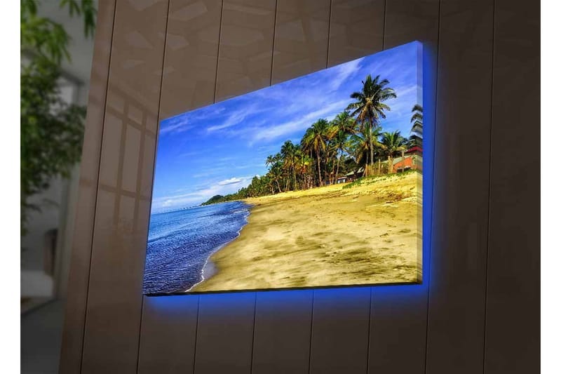 Väggdekor LED-belysning Canvas Målning - Inredning - Tavlor & konst - Canvastavlor