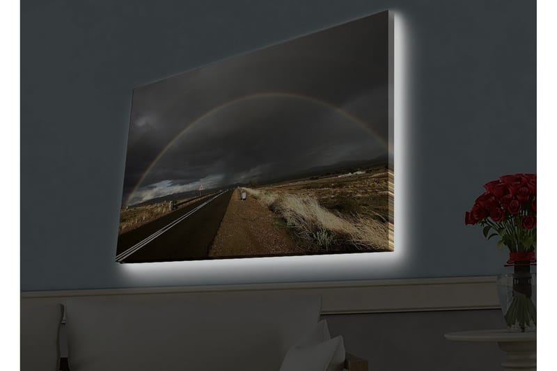 Väggdekor LED-belysning Canvas Målning - Inredning - Tavlor & konst - Canvastavlor