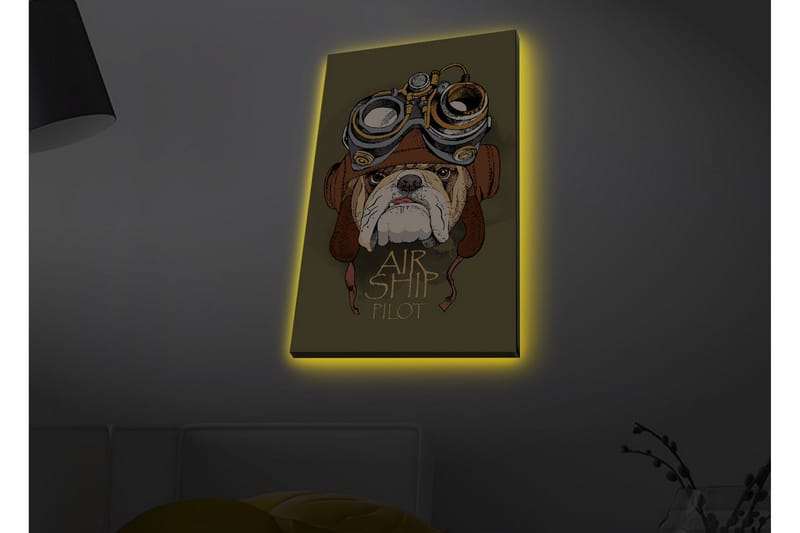 Väggdekor LED-belysning Canvas Målning - Inredning - Tavlor & konst - Canvastavlor