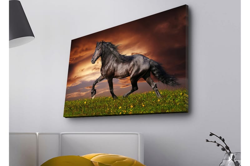 Väggdekor LED-belysning Canvas Målning - Inredning - Tavlor & konst - Canvastavlor