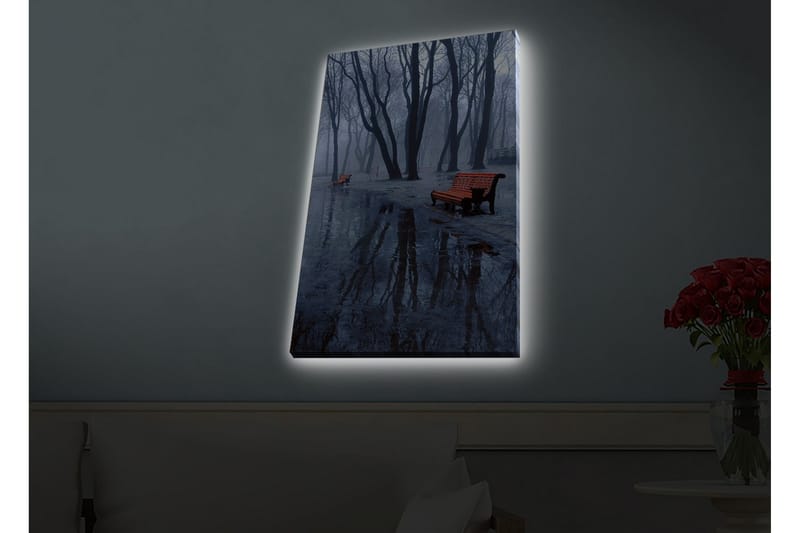 Väggdekor LED-belysning Canvas Målning - Inredning - Tavlor & konst - Canvastavlor