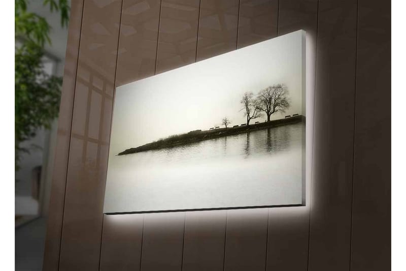 Väggdekor LED-belysning Canvas Målning - Inredning - Tavlor & konst - Canvastavlor