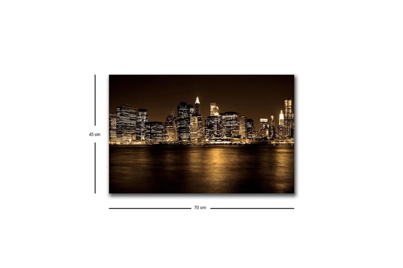 Väggdekor LED-belysning Canvas Målning - Inredning - Tavlor & konst - Canvastavlor