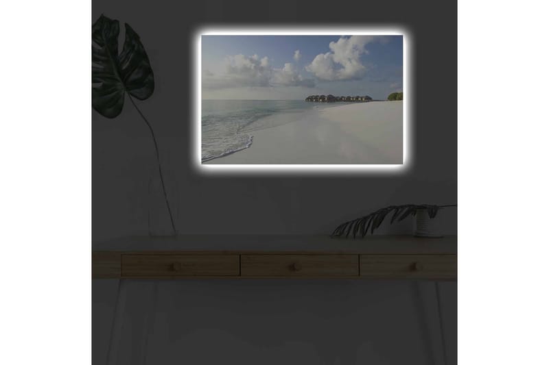 Väggdekor LED-belysning Canvas Målning - Inredning - Tavlor & konst - Canvastavlor